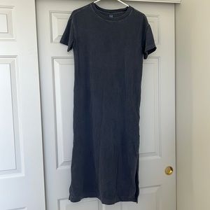 Navy Blue T-Shirt Midi Dress (S/XS)